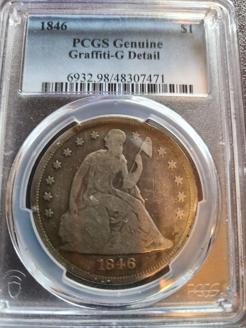 1846 Seated Liberty Silver Dollar PCGS *3615