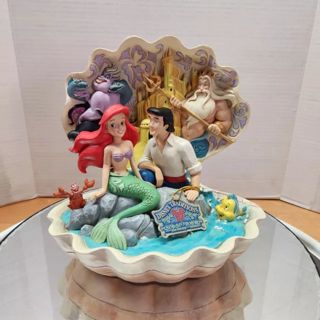 Enesco Jim Shore Disney Traditions Little Mermaid Shell Scene 6005956 New in Box