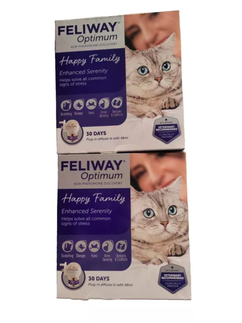feliway optimum refill X Diffuser, X 2 Boxes.