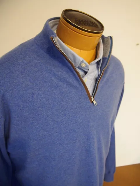 Peter Millar Crown Crafted Artisan Cashmere Flex 1/4 Zip Sweater NWT XXL $648