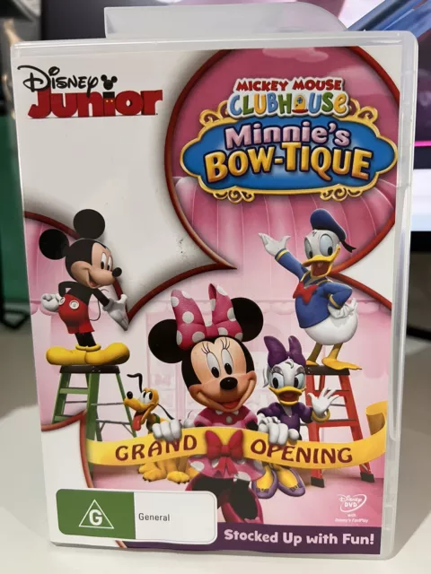 MICKEY MOUSE CLUBHOUSE Minnie's Bow-Tique DVD Region 4 Disney Junior Free  Post $6.90 - PicClick AU