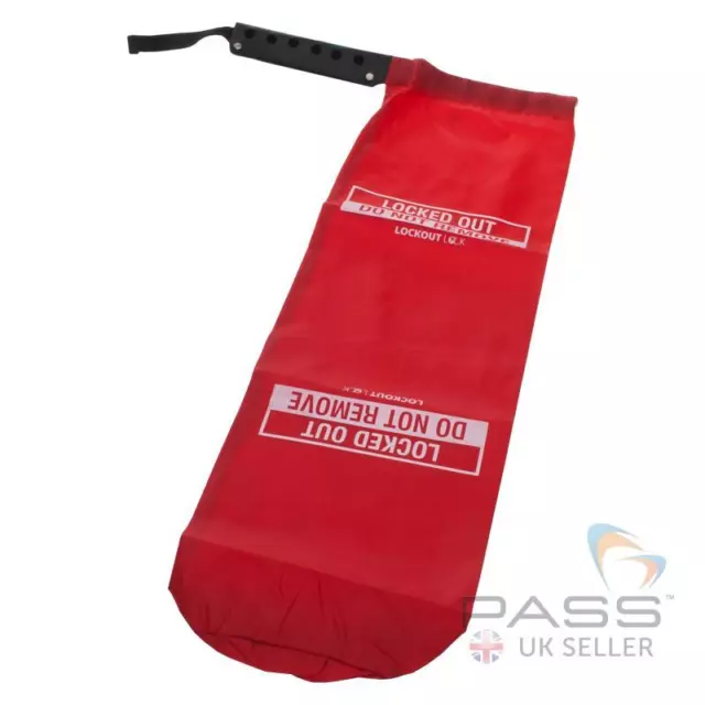 Lockout Large Pendant / Crane Cover Lockout - Red PVC - 20 inch Depth