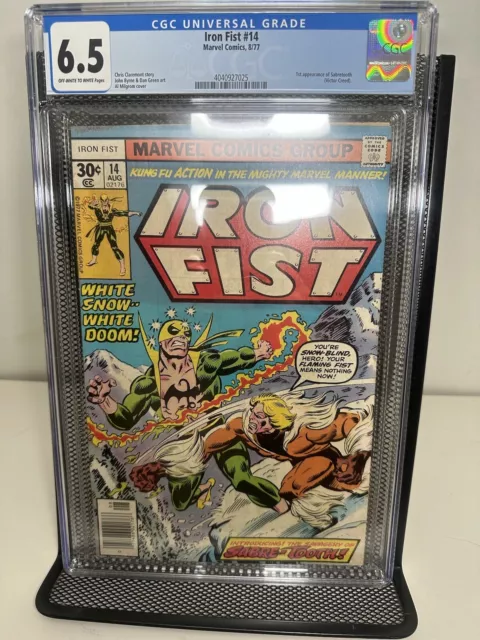 IRON FIST #14 (1977) - GRADE 8.5 - 1ST APPEARANCE OF SABRETOOTH -  CLAREMONT!