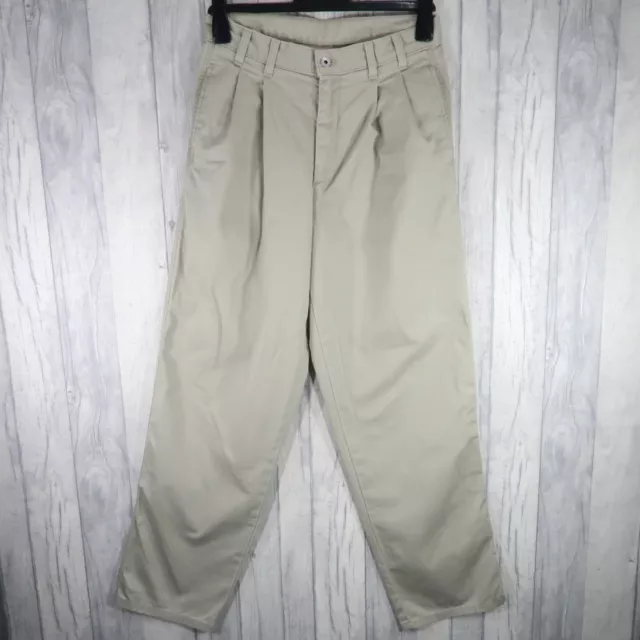 CALVIN KLEIN Khakis Chino Trousers Mens W29 L30 Beige Relaxed Straight Vintage