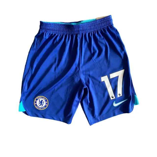 Pantaloncini da calcio Chelsea per bambini (taglia 10-12y) Nike Home - n. 17 - nuovi