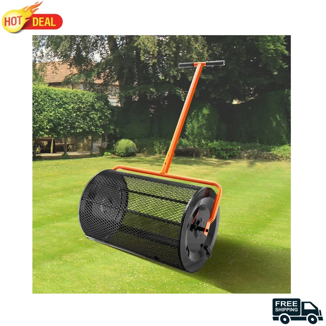 SPREADER PEAT Moss with Upgrade Latches Manure Roller for