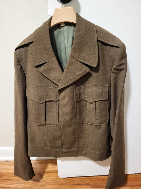Ike Jacket Military Field Jacket 38 unclear Khaki type Vintage Second Hand