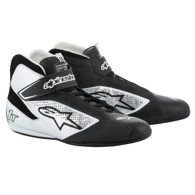 Alpinestars 2710119-758-5 Tech 1-T Racing Shoe, Bl/Wht/Yellow, 5