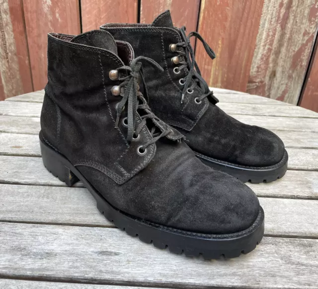 Barneys New York Chukka Boots Black Lace Up Mens Size 8