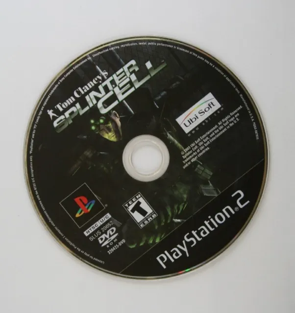 TOM CLANCY'S SPLINTER CELL PlayStation 2 Game PS2 SirH70