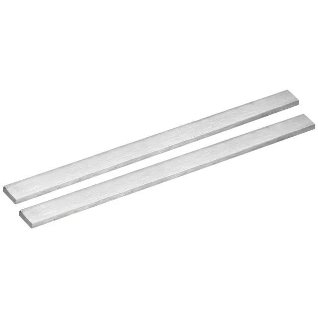 2pcs Stainless Steel Flat Bar Brushed Finish Trim Strips Sheet 1/8"x25/32"x12"