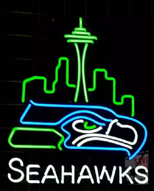 Seattle City Seahawks Go Seahawks 24"x20" Neon Light Sign Lamp Bar Wall Decor