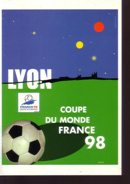 Carte Postale * FRANCE 98 *** Affiche Officielle / Ville de Saint-Denis