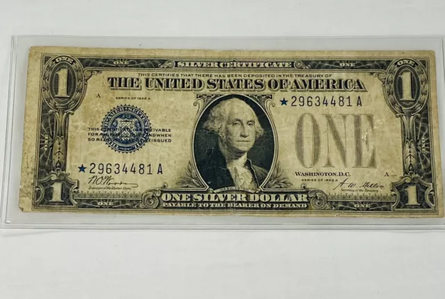 U.S. 1928 Funny Back Silver Certificate STAR Note