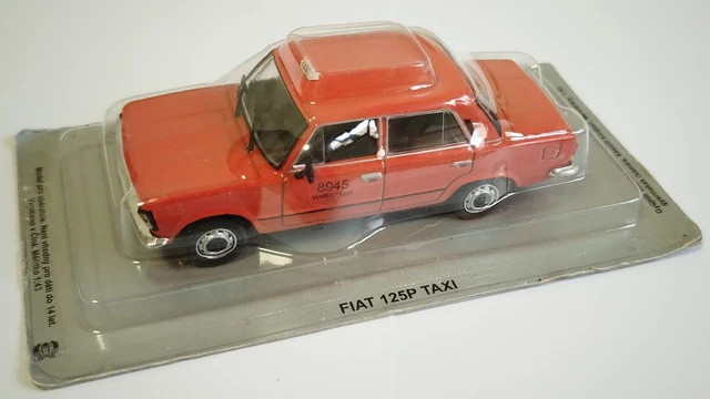 Modèle Réduit Fiat 125P Taxi Varsovie - 1:43 Diecast IXO/IST P206 - Neuf