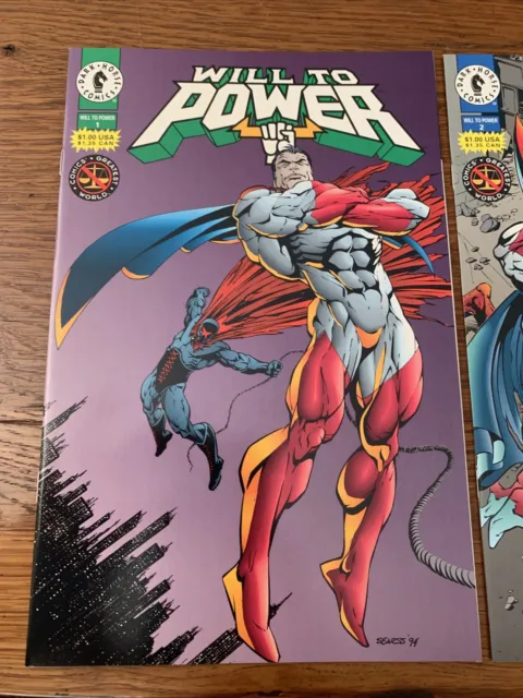 Dark Horse Comics Will To Power #1 &#2 1994 NM+/MT Unread Condition 2
