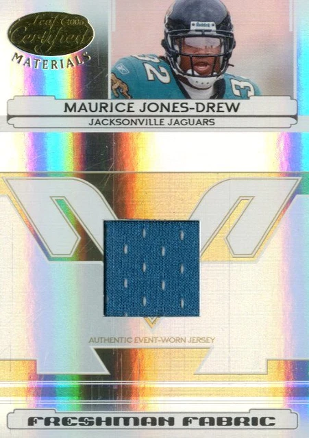 WALTER PAYTON 2001 Feuille Certifiée Tissu du Jeu Century JEU