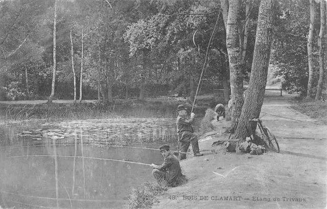 Cpa 92 Bois De Clamart Etang De Trivaux