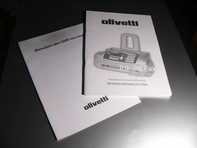 @@@@@@ Original Bedienungsanleitung OLIVETTI Fax_Lab 128 ***NEUWERT.*** @@@@@@