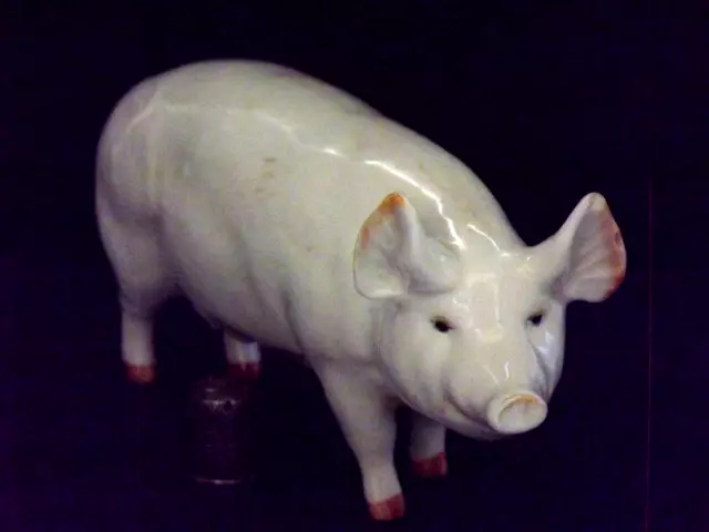 Vintage Beswick Pottery Pig Sow Figurine - "Champion Wall Queen 40" Model #1452A 2