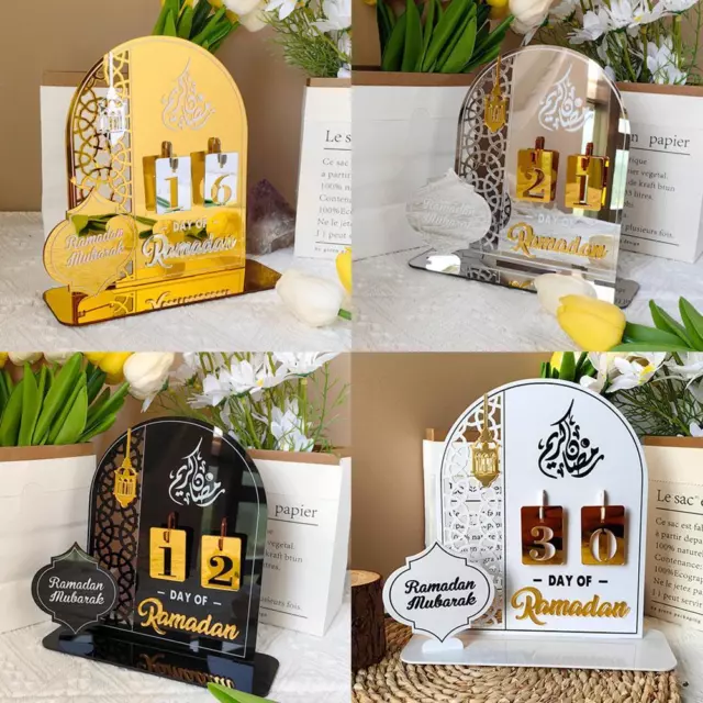 EID Ramadan Countdown Kalender Eid Mubarak Muslim Islamic Ornaments Kareem Deko.