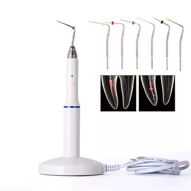 Dental Cordless Wireless Gutta Percha Obturation System Endo Heated Pen+Tips