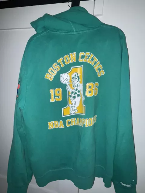 BOSTON CELTICS 1986 Finals Mens Size 2xl Mitchell & Ness Hoodie $25.00 ...