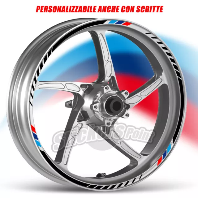 Adesivi cerchi Bmw R1200 Gs white wheels stickers moto