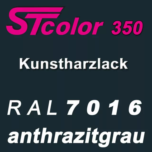 1 kg 1K Kunstharzlack RAL 7016 anthrazitgrau glänzend seidenglänzend seidenmatt