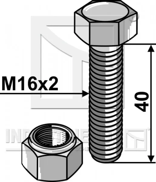 Schraube M16 x 40 mm 101.1640
