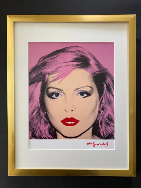 Andy Warhol + 1984 Beau Signée Debbie Hary Imprimé Mat Et Encadrement