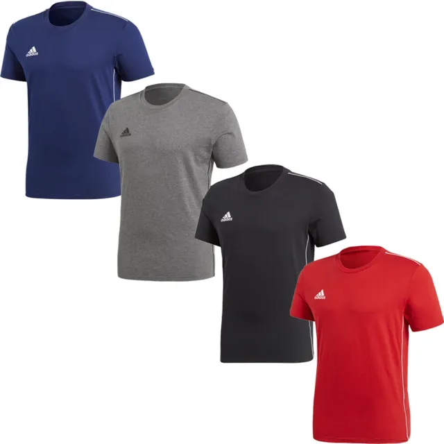 Adidas Kids Boys T-Shirts T Shirts Core 18 Casual Cotton Tee TShirt Crew Tops