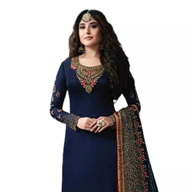 Indiano Pakistano Bollywood Abito Salwar Kameez Festa Etnico Anarkali Palazzo