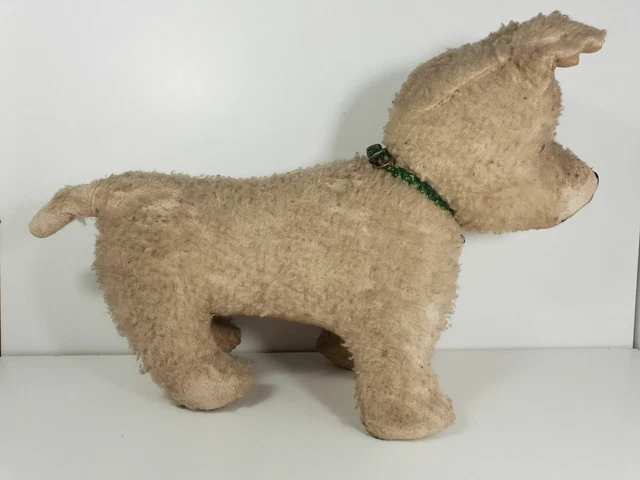 ANCIENNE PELUCHE CHIEN Rembourrage Paille A Restaurer N°3 EUR 60,00