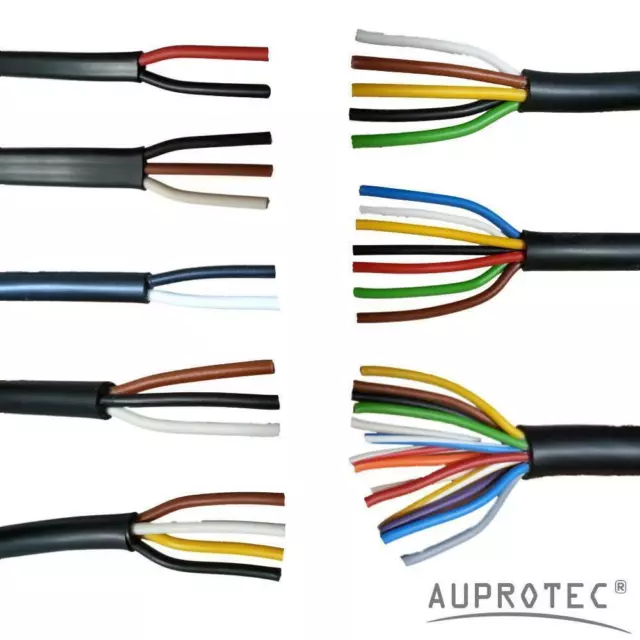 5m 10m 20m 50m Câble multiconducteur 2-13 fils multipolaire automobile remorque