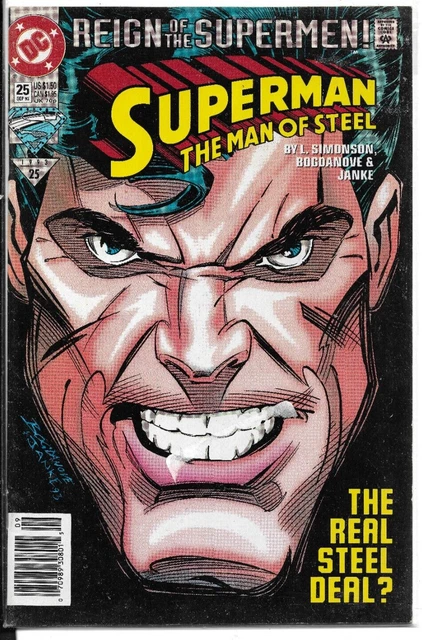 Superman the Man of Steel (DC 1993) LOT of 2: NM #22 (Die-Cut Cover) & #25 2