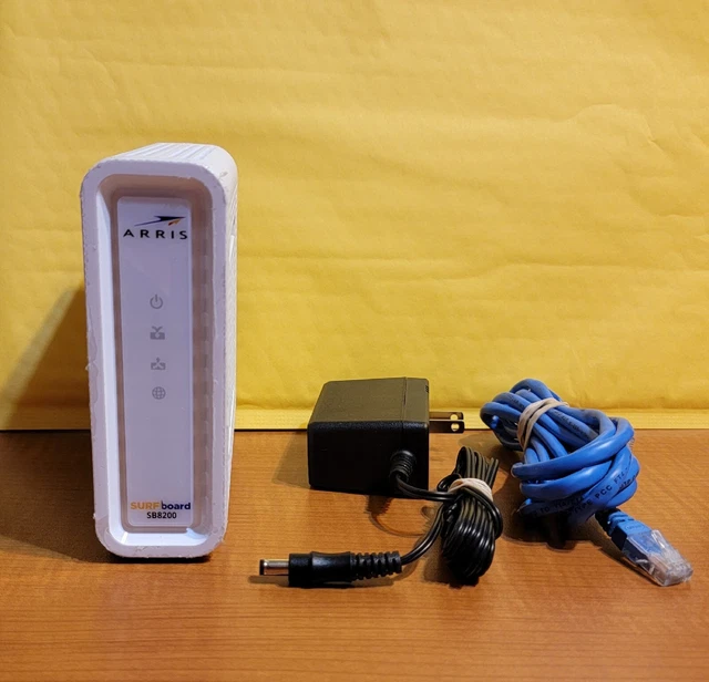 ARRIS SURFBOARD SB8200 DOCSIS 3.1 Cable Modem W/Power Cord Tested