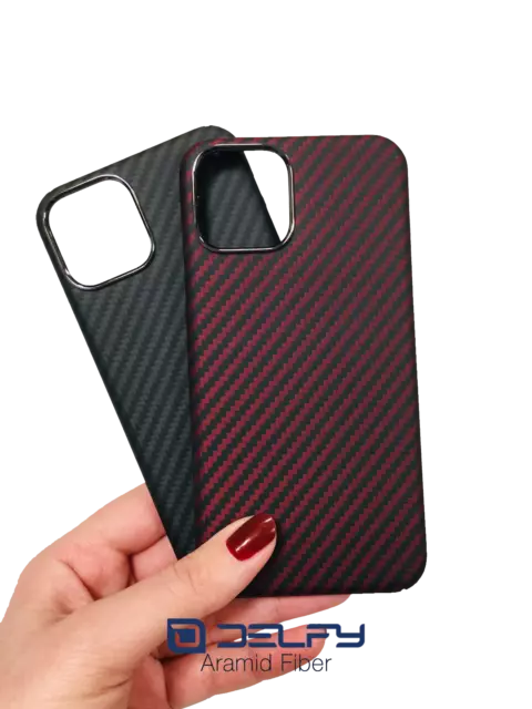 Delfy iphone 11,11 Pro Max Case 100% Aramid Carbon Fiber Ultra slim Luxury Cover 3
