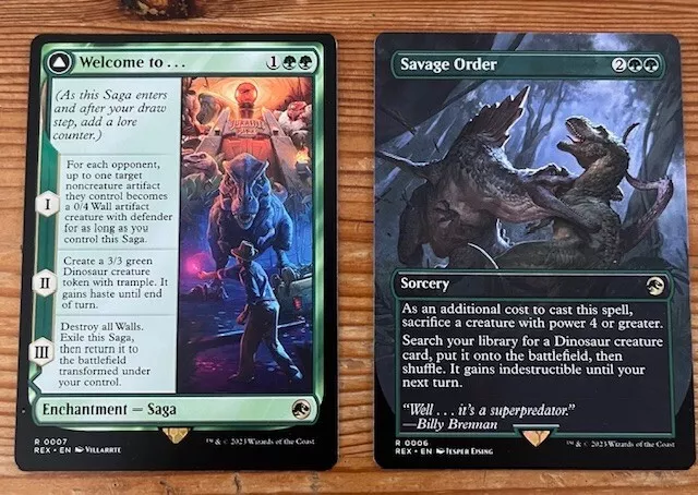 MTG Welcome to... Jurassic Park + Savage Order - BOTH!