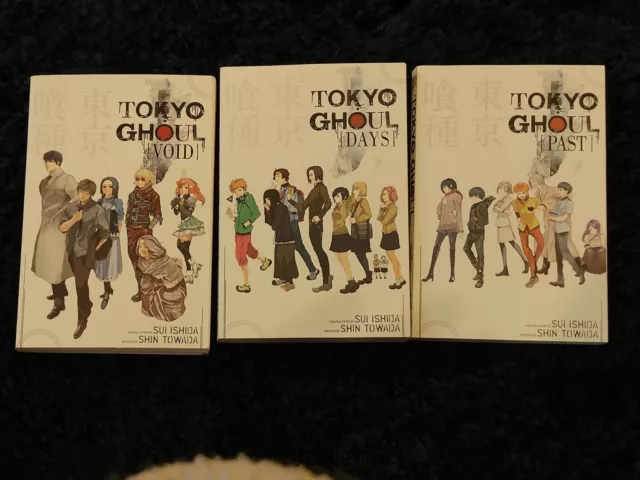 Tokyo Ghoul novels: Days, Void, Past (English)