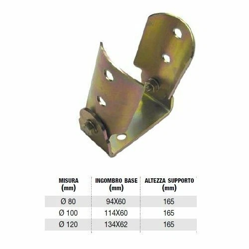 Staffa A U Tonda Per Fissaggio Palo Pali Tondi Travi Legno Diametro Trave 100 Mm 520sp 85889877 - Foto 6