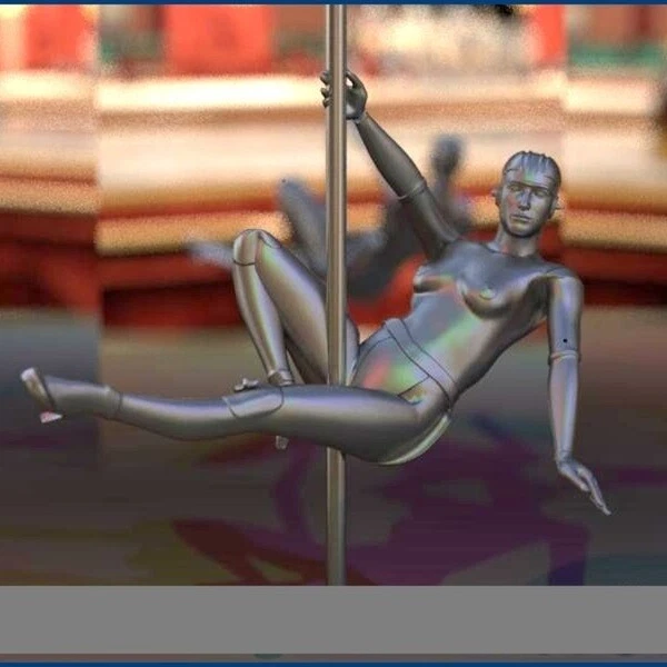 Edelstahl Tanzstange 2,5 - 3 m Gogo Rutschstange Poledance Aerobic Strip V2A