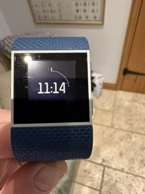 FITBIT SURGE HEART Rate Monitor Fitness Watch Scratch On Screen