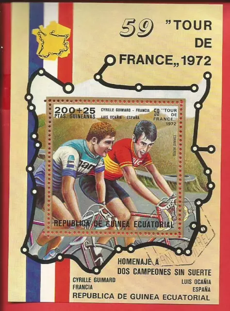 Tour de France 1972 Fahrradfahrer Block 72 Äquatorialguinea