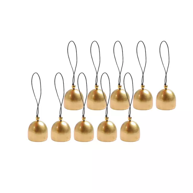10Pcs Brass Mini Bell DIY Craft Hanging with Bell Charms Bells