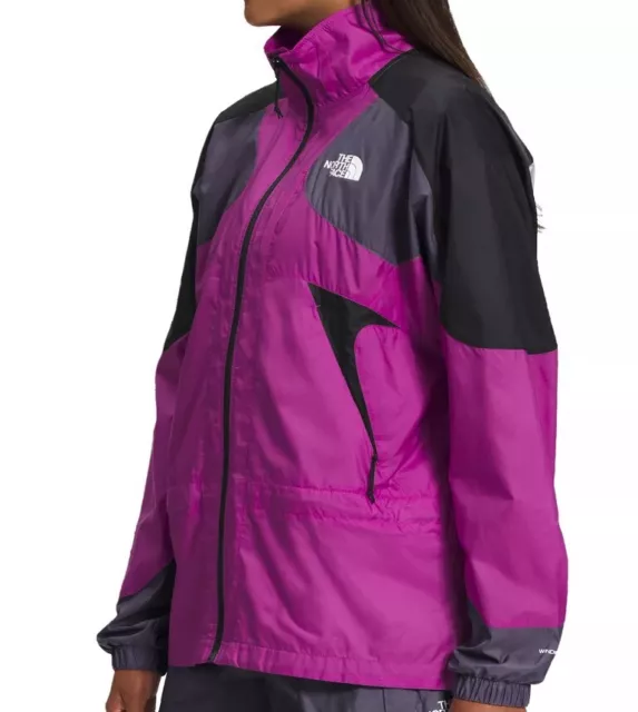 NEW THE NORTH Face TNF X Jacket LS Full Zip Purple Windbreaker Women's ...