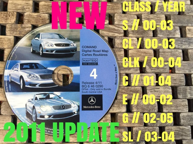 2011 © Update Mercedes Navigation Cd Disc Map #4 South Central (( Buy Oem)) New!