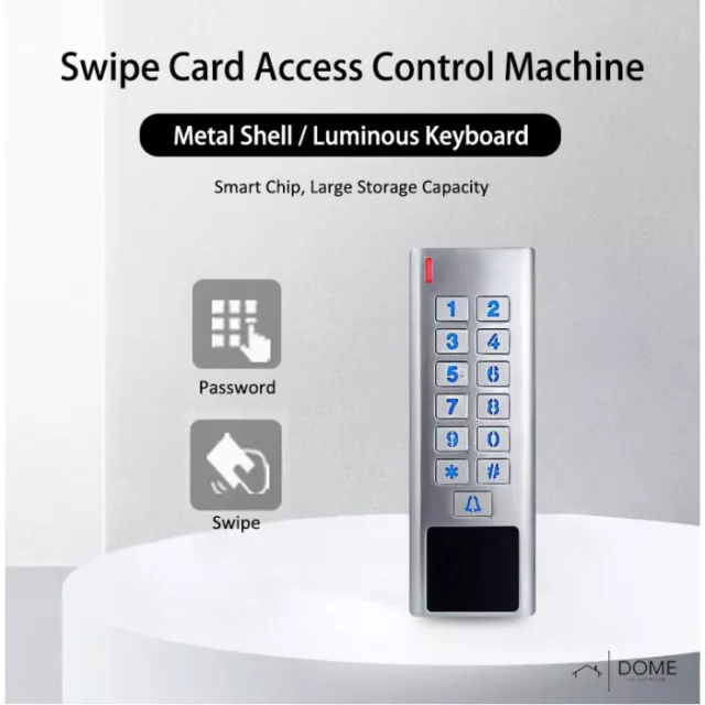 IDOME Access Control Keypad outdoor RFID Swipe Card Plastic Case FREE 10 FOB UK