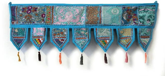 Finestra Toran Decorazione Casa Patchwork Finestra Decorativa Valances Porta Appesa a Parete 39"