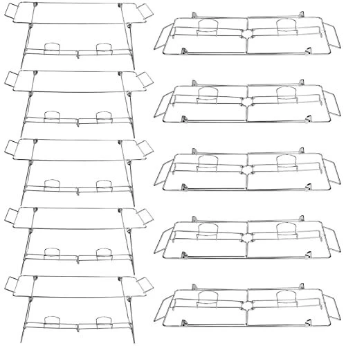 10 Pcs Buffet Stand Wire Racks Foldable Chafing Wire Rack for Dish Warmer Buf...